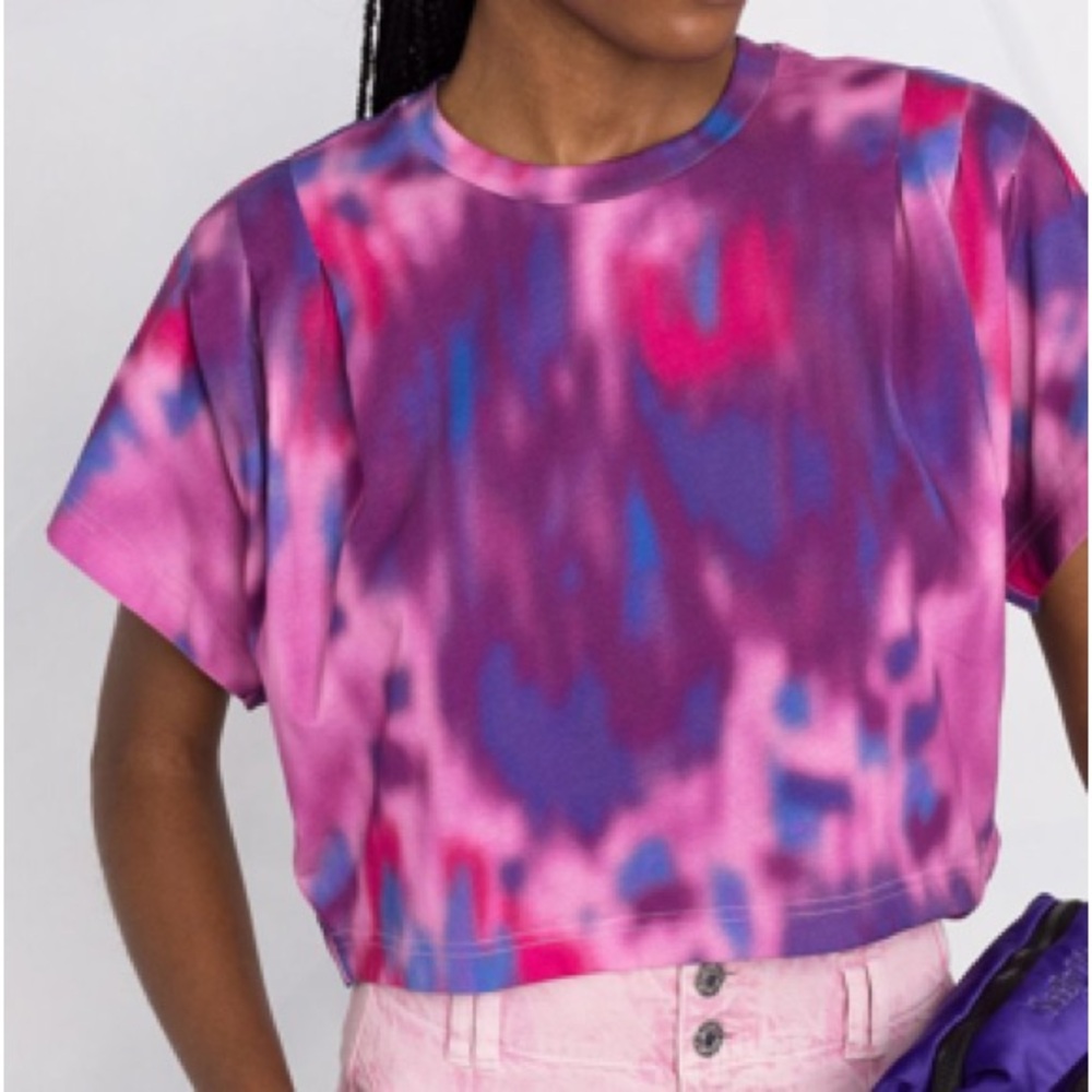Isabel Marant Étoile Multicolor Zilia Cropped T-Shirt